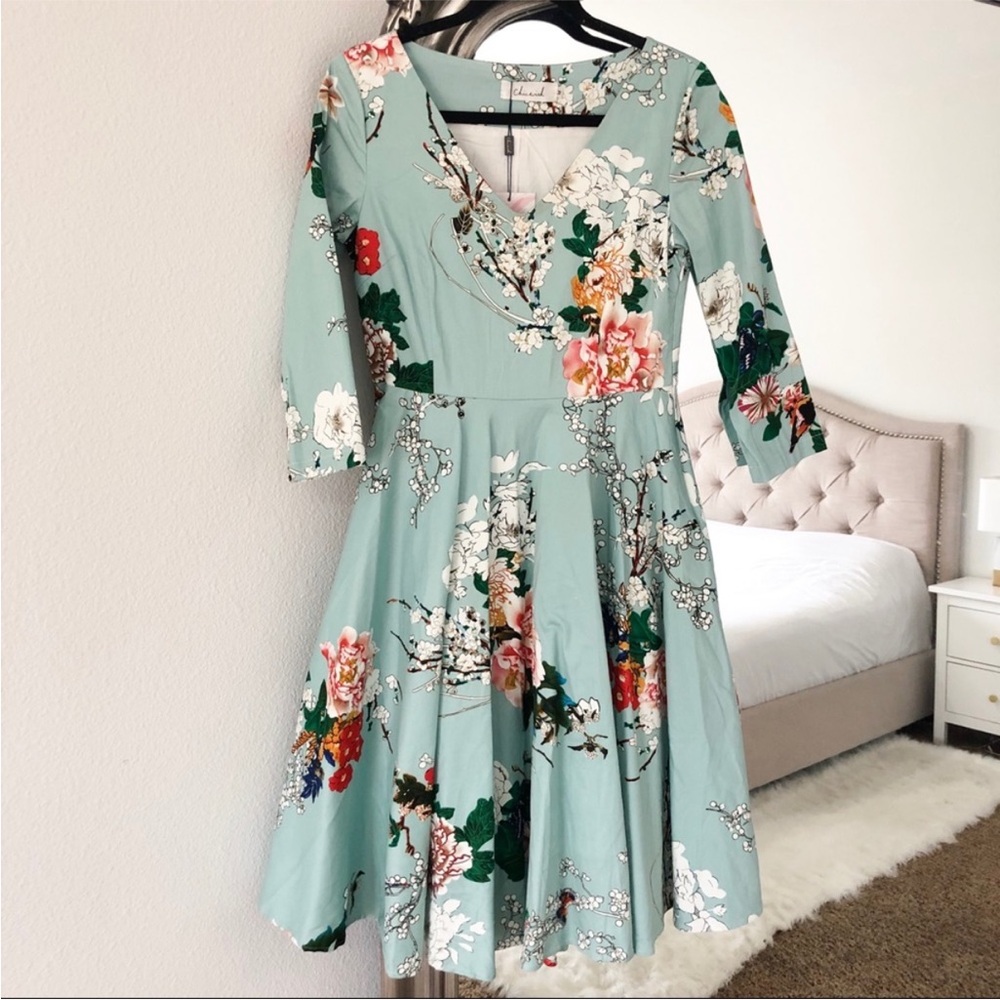 Chicwish Floral Midi Dress